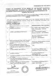 9 – NOC – Two Shift from Dist. Edu. Officer – Rural – Dt. 11-03-2019 ...